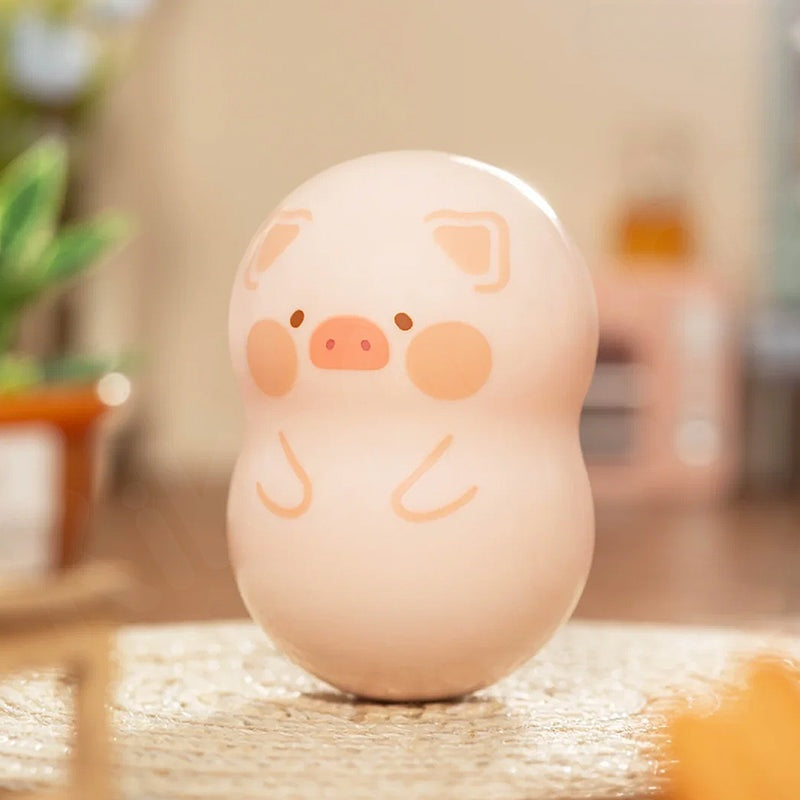 Cute pig-shaped object on a blurred background